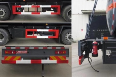 國(guó)六東風(fēng)天錦小三軸8類腐蝕性物品罐式運(yùn)輸車側(cè)防護(hù)和后防護(hù)圖片 國(guó)六東風(fēng)天錦小三軸8類腐蝕性物品罐式運(yùn)輸車側(cè)防護(hù)和后防護(hù)圖片